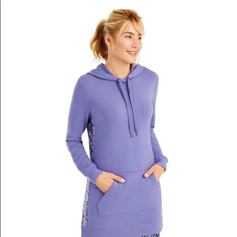3 for $25 Ideology Luxe Iris Printed-panel Pullover